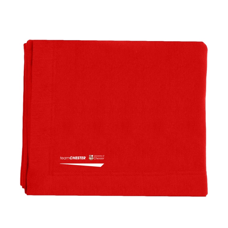 University of Chester - Heavy Blend Fleece Stadium Blanket - Red