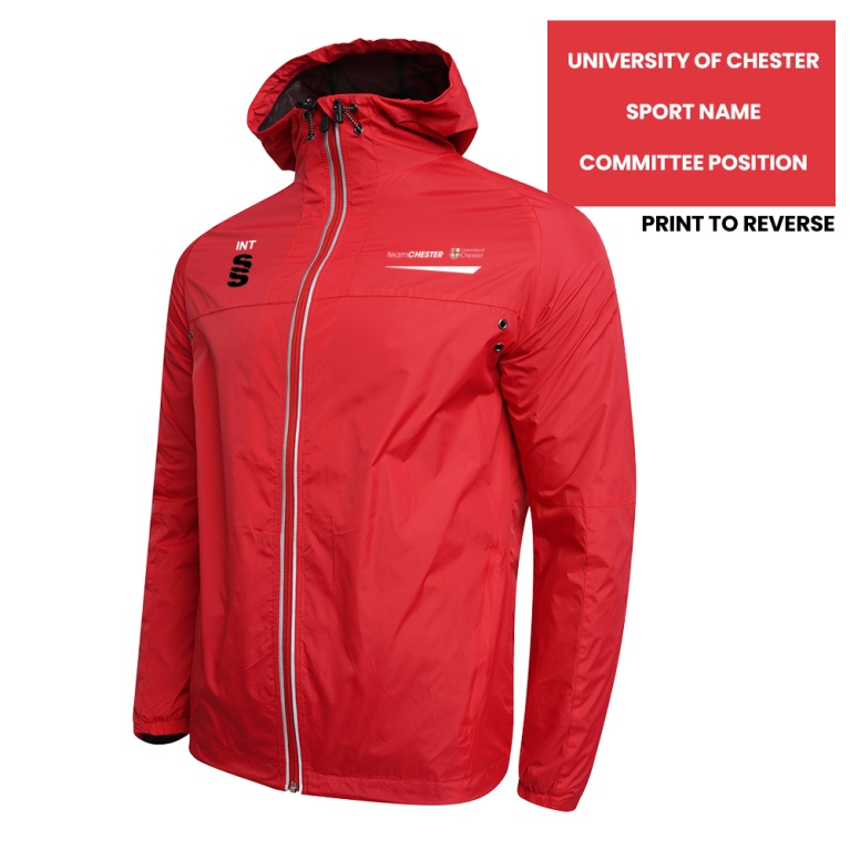 University of Chester - Dual Full Zip Training Jacket - Red - Unisex Fit