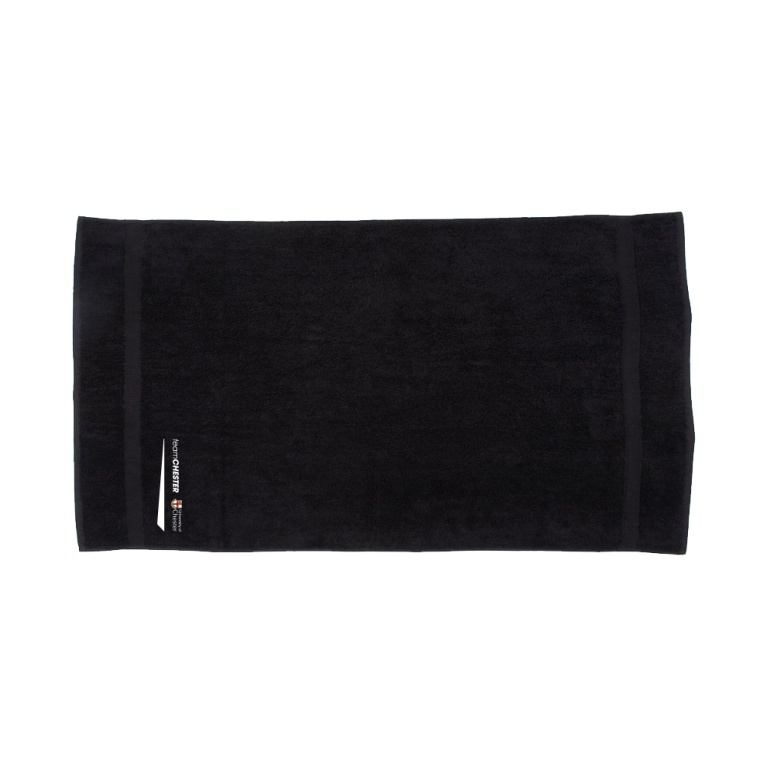 University of Chester - Luxury Range Bath Towel - Black