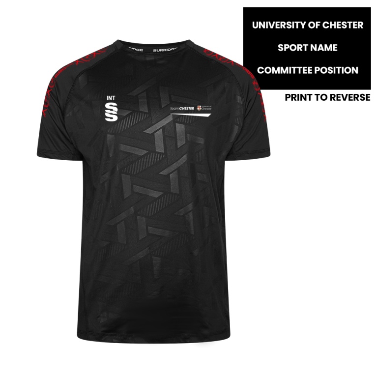 University of Chester - Impact T-Shirt - Black - Unisex Fit